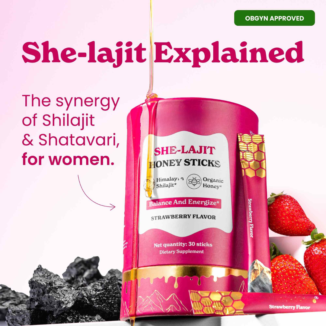 SHE-Lajit™️ Women’s Vital Honey Sticks