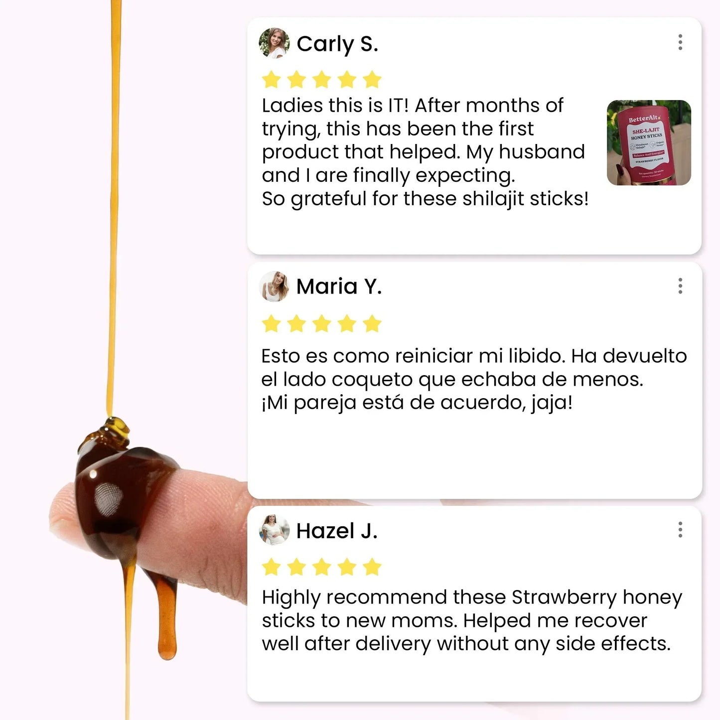 SHE-Lajit™️ Women’s Vital Honey Sticks